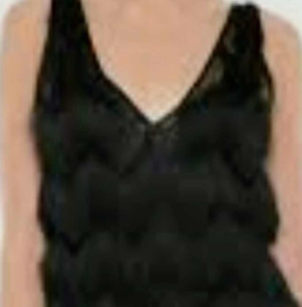 Black Sleeveless V-Neck Mimi Dress